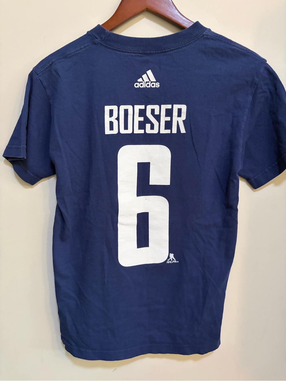 Brock Boeser #6 Vancouver Canucks Adidas NHL T-Shirt Adult Small